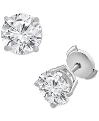 Badgley Mischka - Certified Lab Grown Diamond Stud Earrings (5 ct. t.w.) in 14k Gold