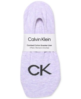 Calvin Klein - Women's 3-Pk. Logo Knit Liner Socks