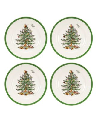 Spode - "Christmas Tree" Salad Plates, Set of 4