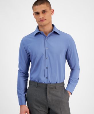 Alfani - Men's Slim-Fit 4-Way Performance Stretch Wrinkle-Resistant Dress Shirt