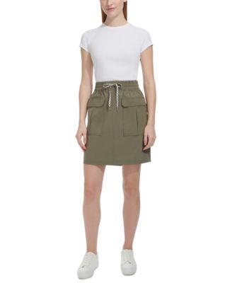 Marc New York - Women's Cotton Poplin Cargo Skirt