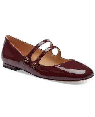 COACH - Women's Winley Double Buckle Mary Jane Ballet Flats