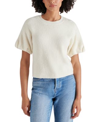 Steve Madden - Women's Jadey Bubble-Sleeve Sweater
