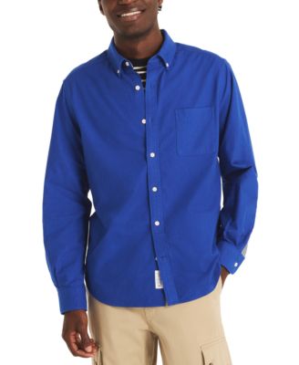Nautica - Men's Relaxed-Fit Long Sleeve Button-Down Oxford Shirt