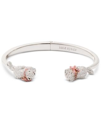 kate spade new york - Two-Tone Pav&eacute; & Stone Pawlina Cuff Bracelet