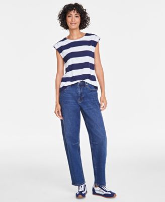 On 34th - Women's High-Rise Barrel-Leg Jeans