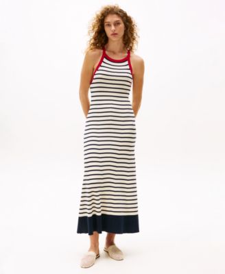 Tommy Hilfiger - Women's Striped Knit Maxi Dress