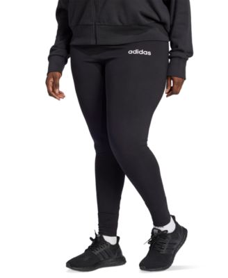 adidas - Plus Size The Essentials Cotton-Blend Logo Leggings