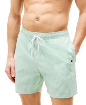 Tommy Hilfiger - Men's Striped 5" Swim Trunks