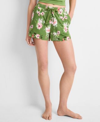 State of Day - Women's Tender Floral Knit Drawstring Shorts