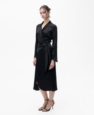 MANGO - Women's Wrap Midi-Dress