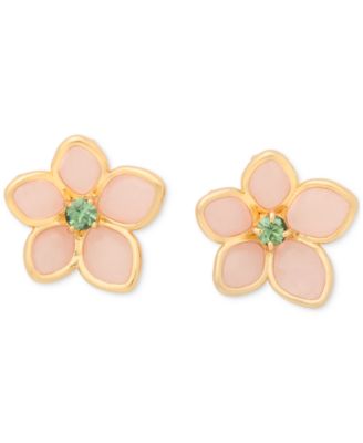 kate spade new york - Gold-Tone Pastel Petals Stud Earrings
