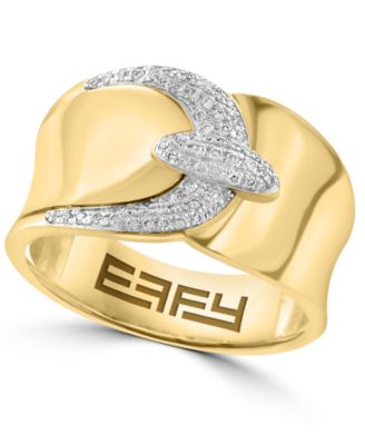 EFFY Collection - Diamond Multirow Wide Statement Ring (1-1/20 ct. t.w.) in 14k Gold