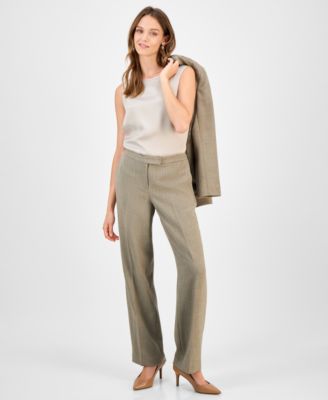 Kasper - Women's Mid Rise Straight Leg Pants