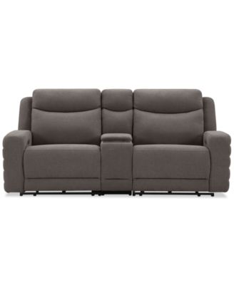 Furniture - Kristyan 3-Pc. Fabric Sofa with 2 Power Motion Chairs and Console