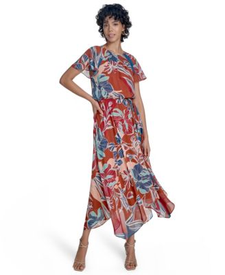 Jessica Howard - Petite Short-Sleeve Fit & Flare Dress