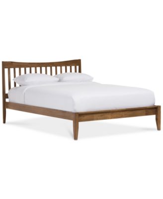 Furniture - Rydell Modern Queen Slatted Platform Bed, Direct Ship