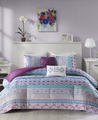 Intelligent Design - Joni 4-Pc. Reversible Twin/Twin XL Comforter Set
