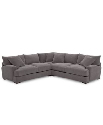 Furniture - Rhyder 3-Pc. Fabric Sectional