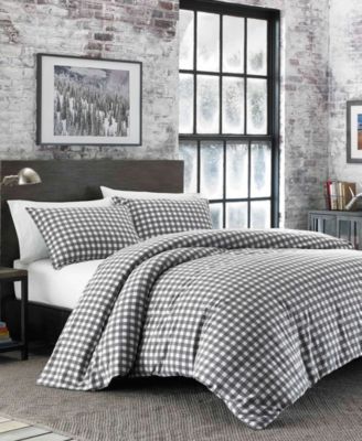 Eddie Bauer - Preston Dark Grey Comforter Set, King