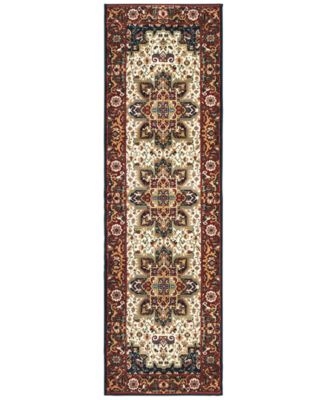 Oriental Weavers - Kashan 96W Red/Ivory 2'3" x 7'6" Runner Area Rug