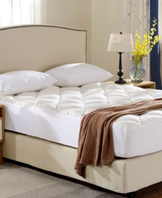 Cheer Collection - Rayon from Bamboo Fitted Down Alternative Mattress Pad-Twin XL
