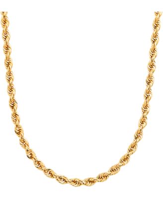 Macy's - Men's Glitter Rope 24" Chain Necklace in 14k Gold