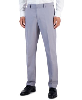 Perry Ellis Portfolio - Men's Slim-Fit Non-Iron Performance Stretch Heathered Dress Pants