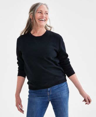 Style & Co - Women's Long-Sleeve Crewneck Sweatshirt