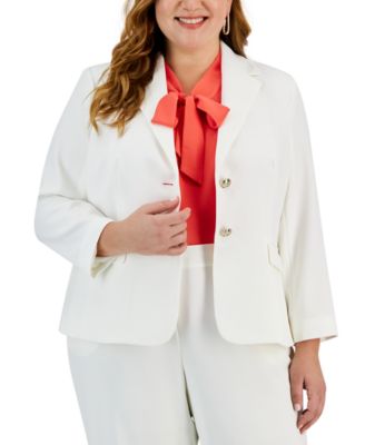 Kasper - Plus Size Two-Button Blazer