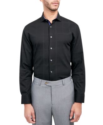 MICHELSONS OF LONDON - Men's Regular-Fit Check Dress Shirt