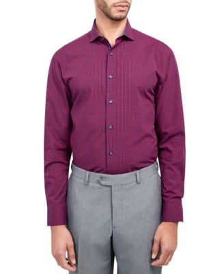 MICHELSONS OF LONDON - Men's Regular-Fit Gingham Dress Shirt