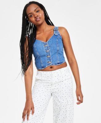 Levi's - Women's Charlie Denim Cropped Top