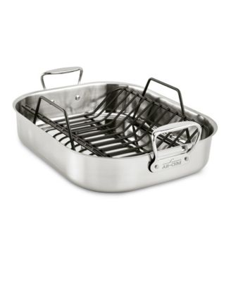 All-Clad - 13" x 16" Stainless Steel Roaster & Rack