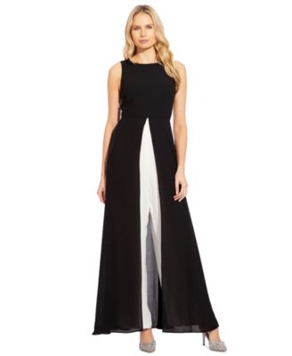 Adrianna Papell - Colorblocked Overlay Jumpsuit