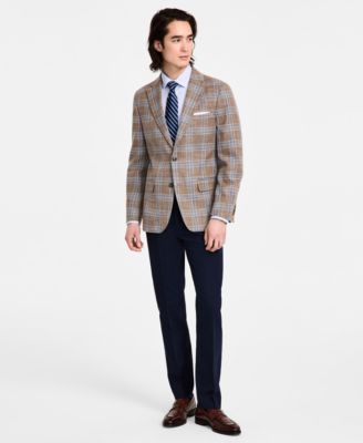 Tommy Hilfiger - Men's Modern-Fit Windowpane Plaid Sport Coat