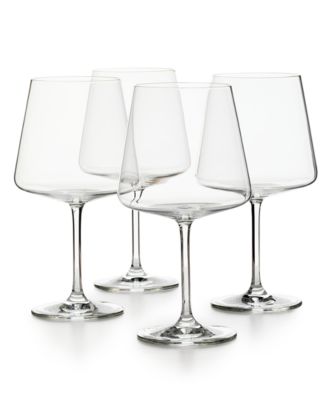 The Cellar - Flur Collection Burgundy Wine Glasses, Set of 4