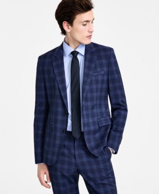 Hugo Boss - Men's Modern-Fit Wool Plaid Suit Jacket