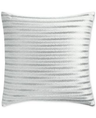 Hotel Collection - Metallic Stripe Decorative Pillow, 20" x 20", Created for Macy's