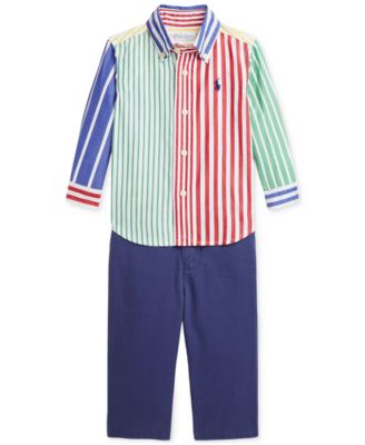 Polo Ralph Lauren - Baby Boys Cotton Poplin Shirt & Chino Pants Set