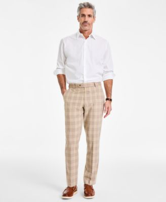 Club Room - Men's Trouser Plaid Dressy Pants