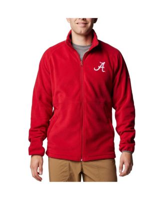 Columbia - Men's Crimson Alabama Crimson Tide Flanker IV Fleece Raglan Full-Zip Jacket