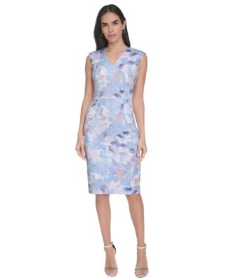 Calvin Klein - Women's Floral-Print Sheath Dress