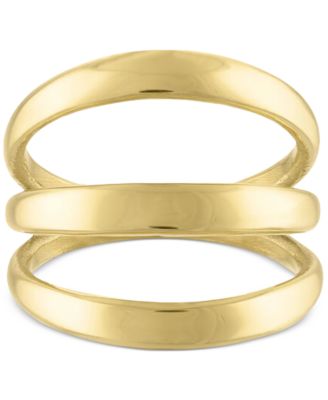 BEN ONI - 18k Gold-Plated Stainless Steel Triple-Split Ring