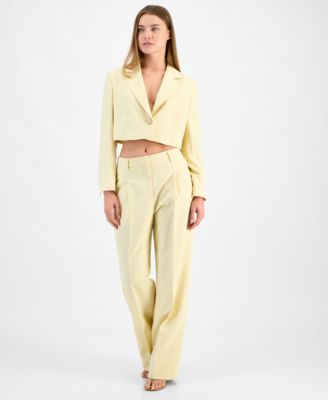 BOSS Orange - Women's High-Rise Wide-Leg Pants