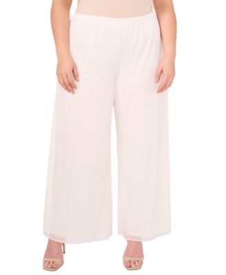MSK - Women's Chiffon Wide-Leg Pull-On Pants