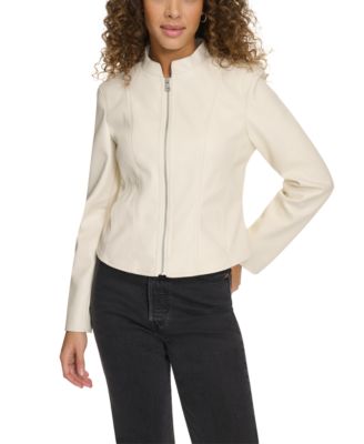 Levi's - Women's Faux-Leather Cut Racer Jacket