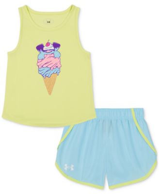 Under Armour - Toddler & Little Girls Tank Top & Shorts, 2 Piece Set