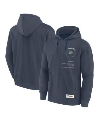 Fanatics - Men's Blue Oklahoma City Thunder Future Ground Info Elements Premium Pullover Hoodie