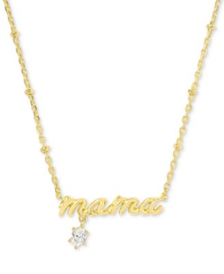 Kendra Scott - 14k Gold-Plated Crystal Mama 19" Adjustable Pendant Necklace